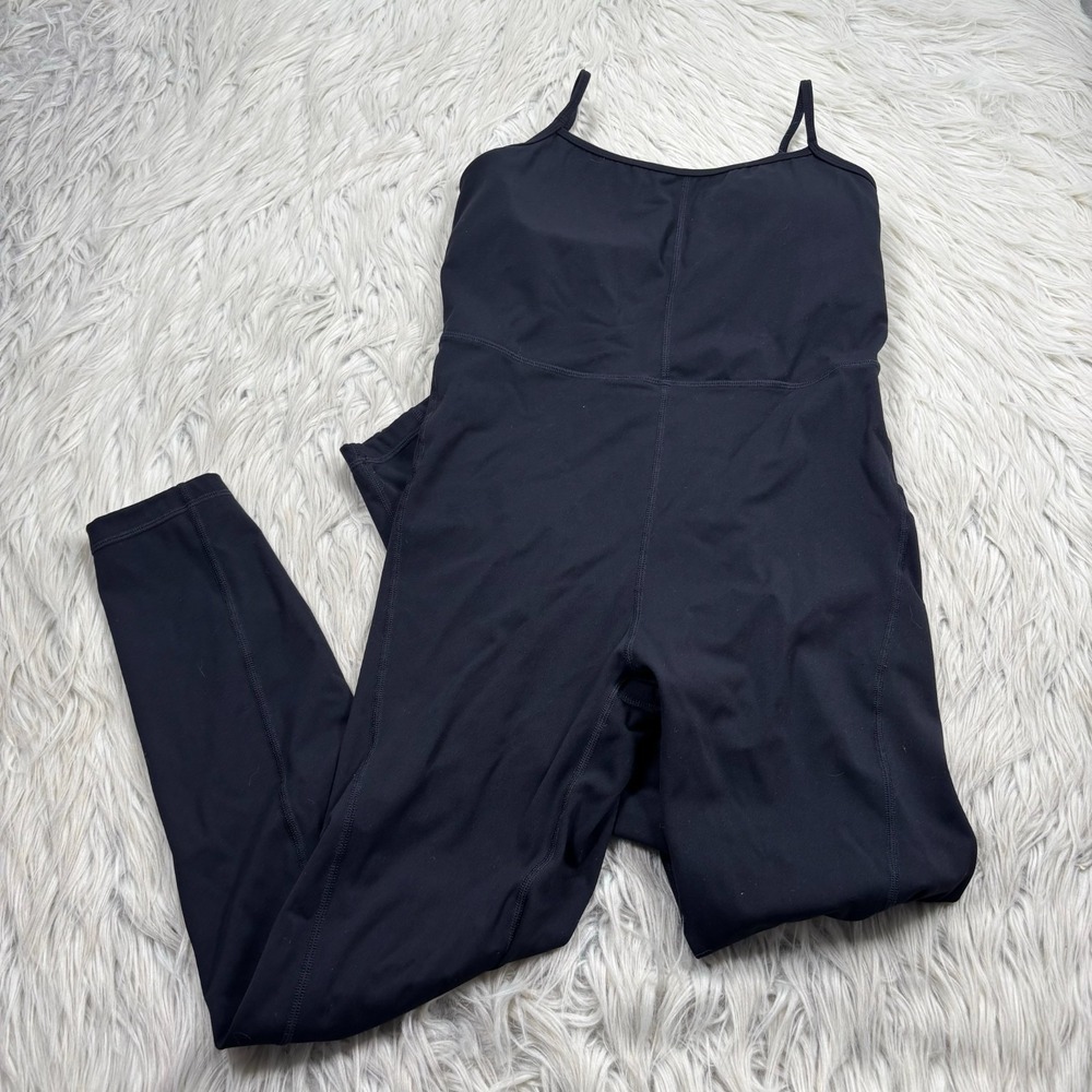 Quince Women's‎ M Ultra Form Jumpsuit Yoga Gym Lounge Cami Strap Skinny
